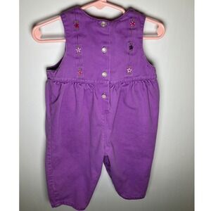 Buster Brown Vintage Purple Floral Embroidered Romper 12 Months 522077-640